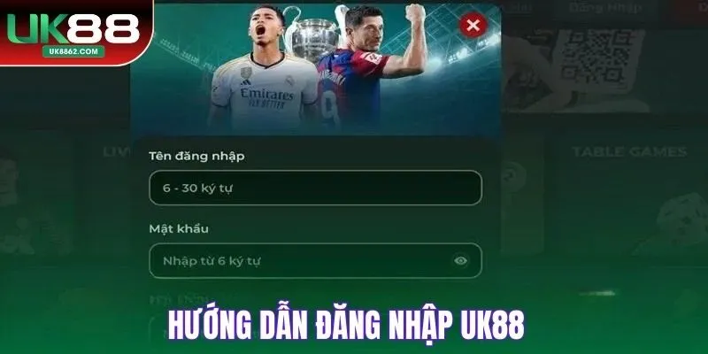 Hướng dẫn đăng nhập UK88