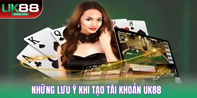 Những lưu ý khi tạo tài khoản UK88