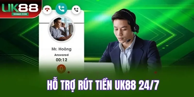 Hỗ trợ rút tiền UK88 qua các kênh