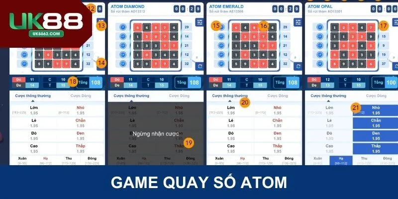 Game xổ số Atom